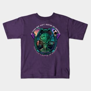 Come in Peace or Leave in Pieces - Alien Invasion Kids T-Shirt